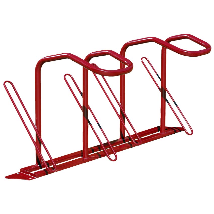 Support vélos pour antivol en U - 4 places