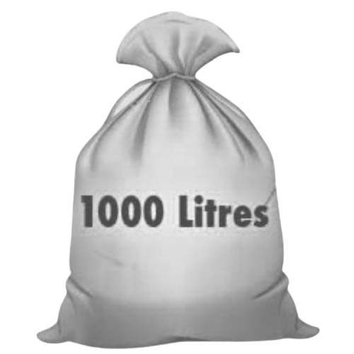 Sacs poubelle transparents 1000L 40 µ (50 sacs)