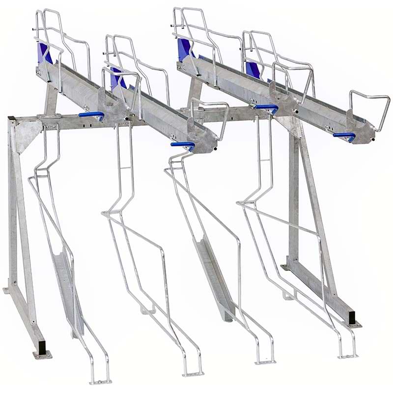 Range-vélos 2 niveaux superposés - L. 2210 mm