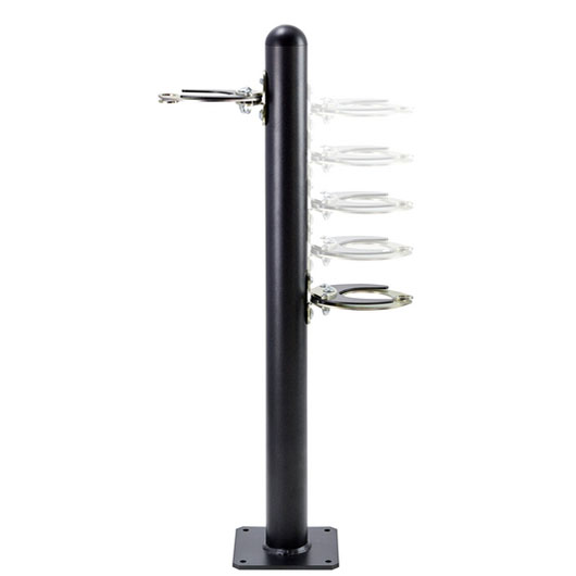 Poteau range-trottinettes sur platine - 2 places