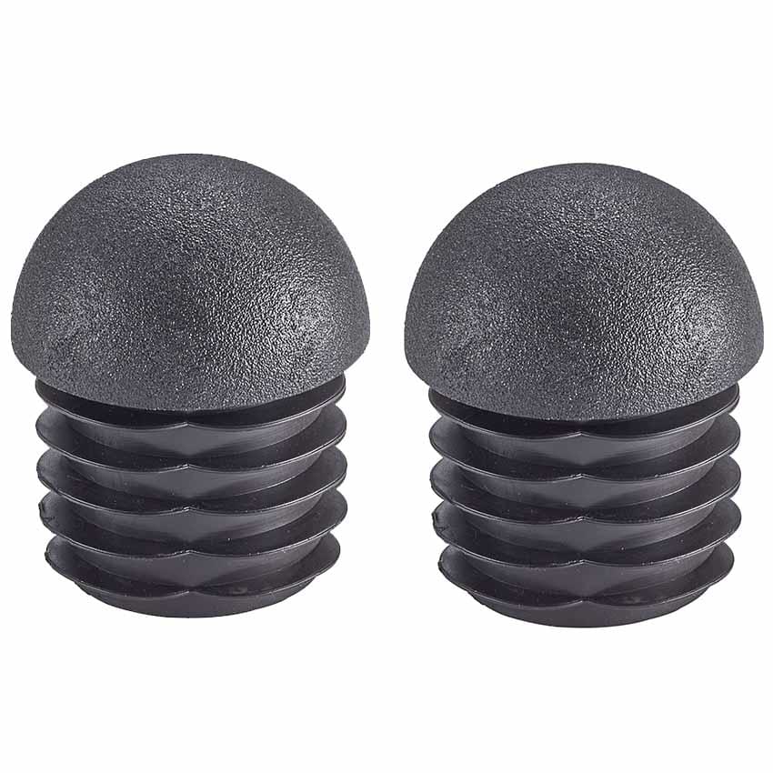 Jeu de 2 bouchons D. 42 mm - Noir