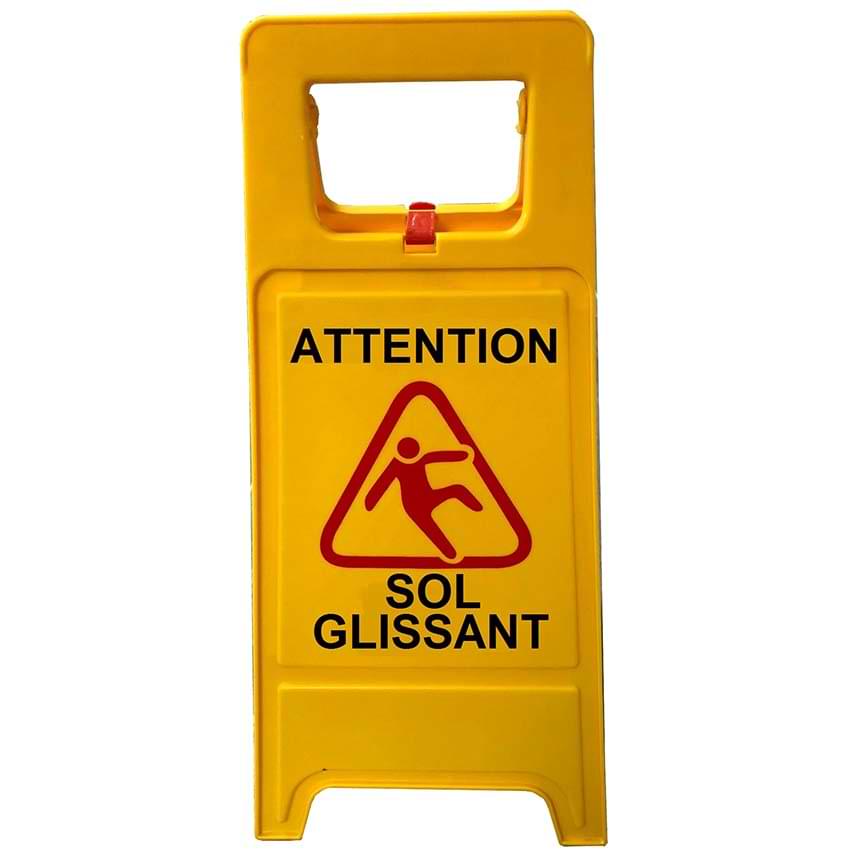 Chevalet signalisation H. 630 X L. 300 mm - Sol glissant 