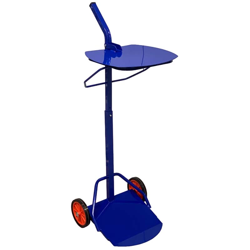 Support sac poubelle mobile sur roulettes 110L