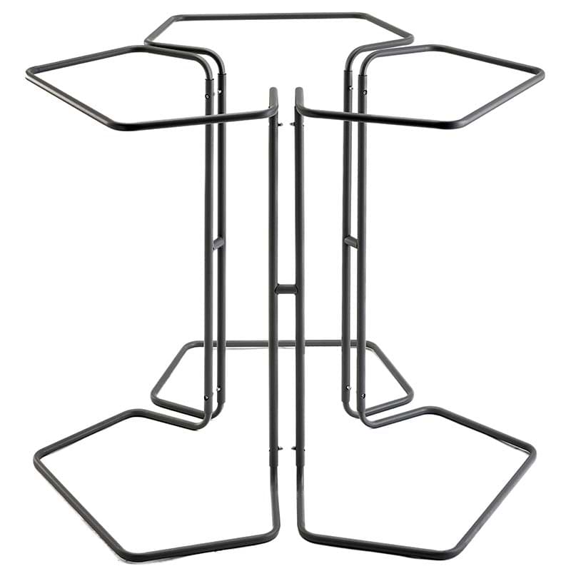 Support tri-sélectif 3 sacs - Gris RAL 7037