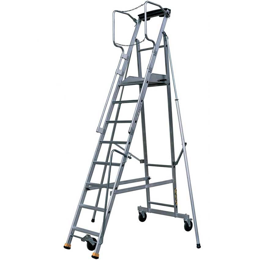 Plate-forme de rayonnage alu ERM - 8 marches