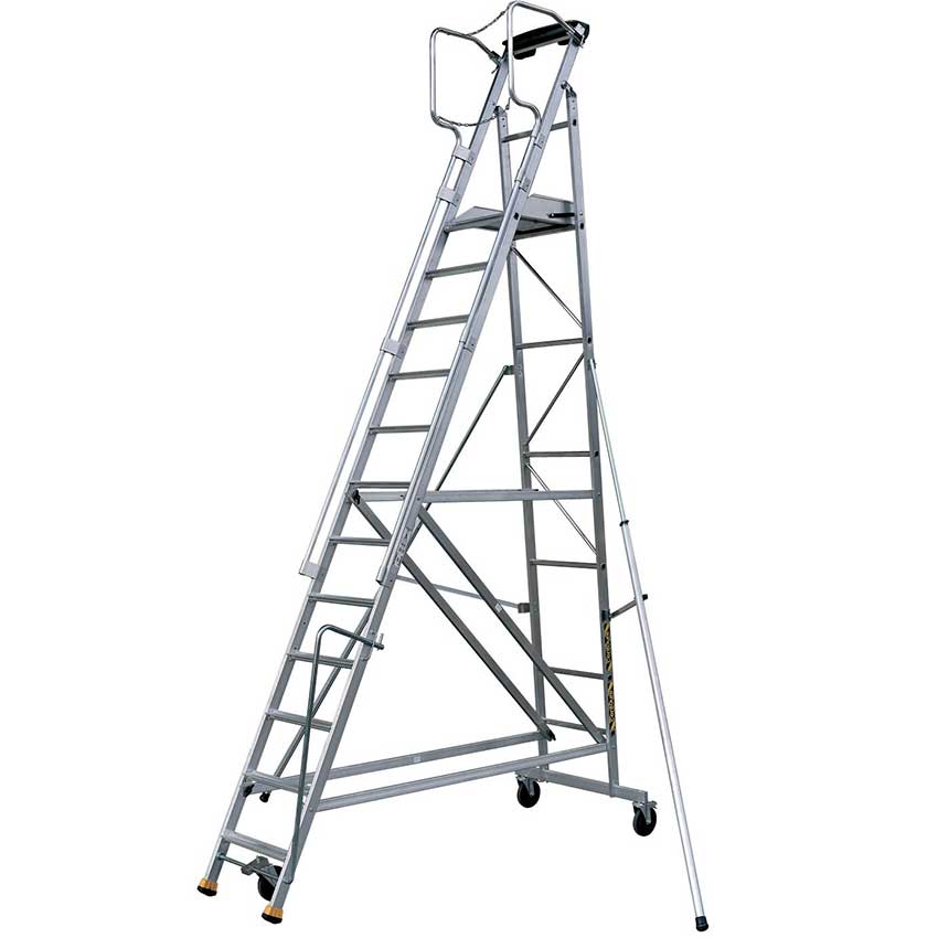 Plate-forme de rayonnage alu ERM - 12 marches