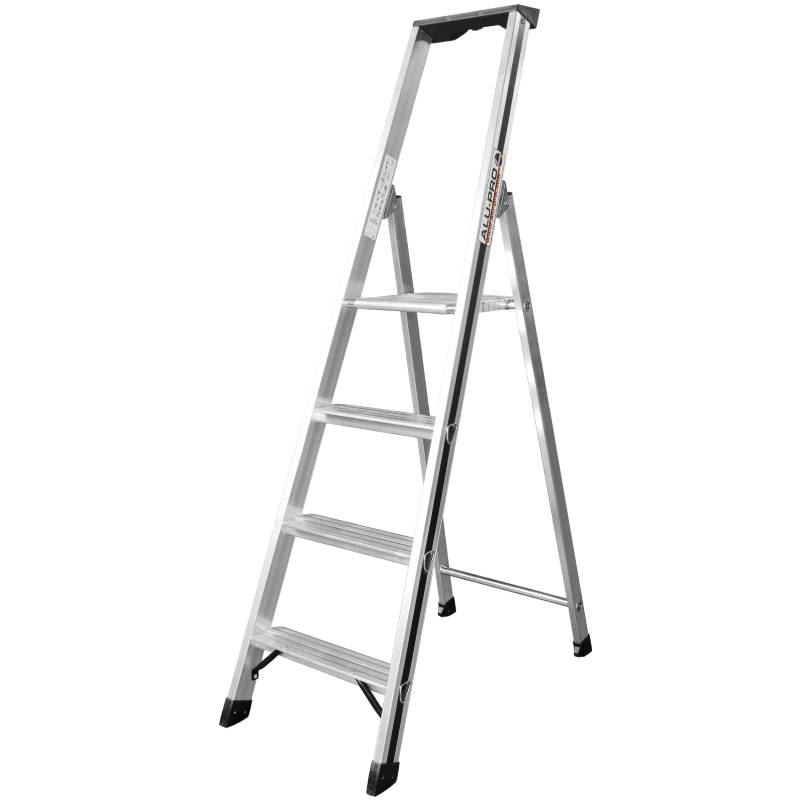 Escabeau aluminium à plateforme simple accès – 4 marches