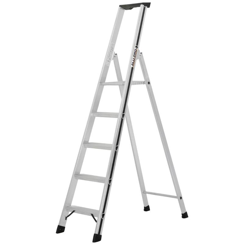 Escabeau aluminium à plateforme simple accès – 5 marches