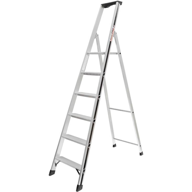 Escabeau aluminium à plateforme simple accès – 6 marches