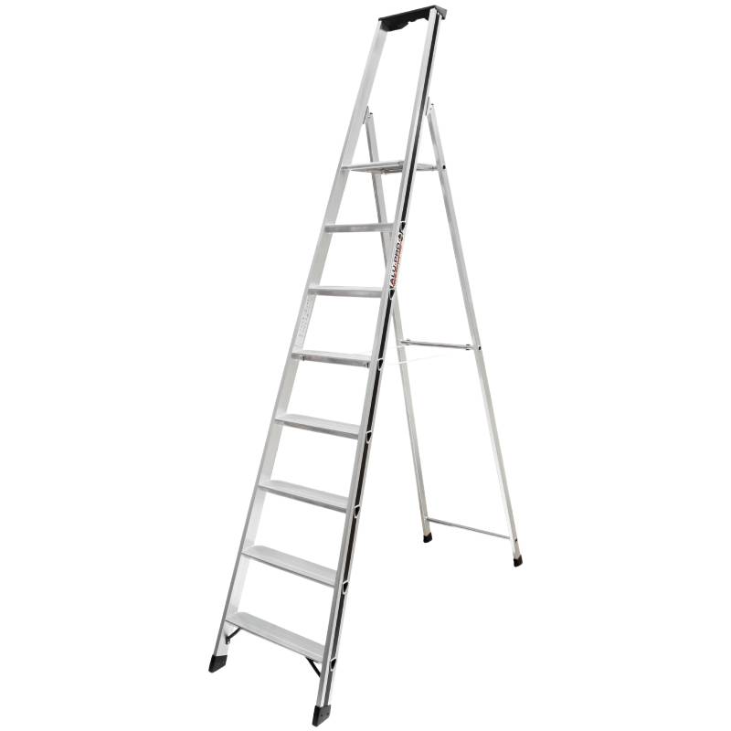 Escabeau aluminium à plateforme simple accès – 8 marches