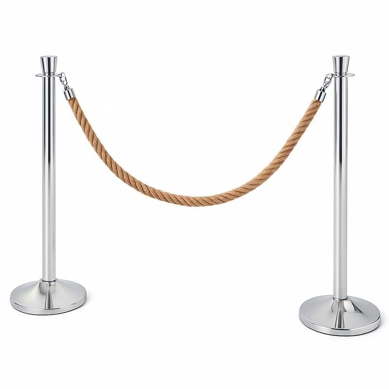 Poteau d'accueil / réception à cordon