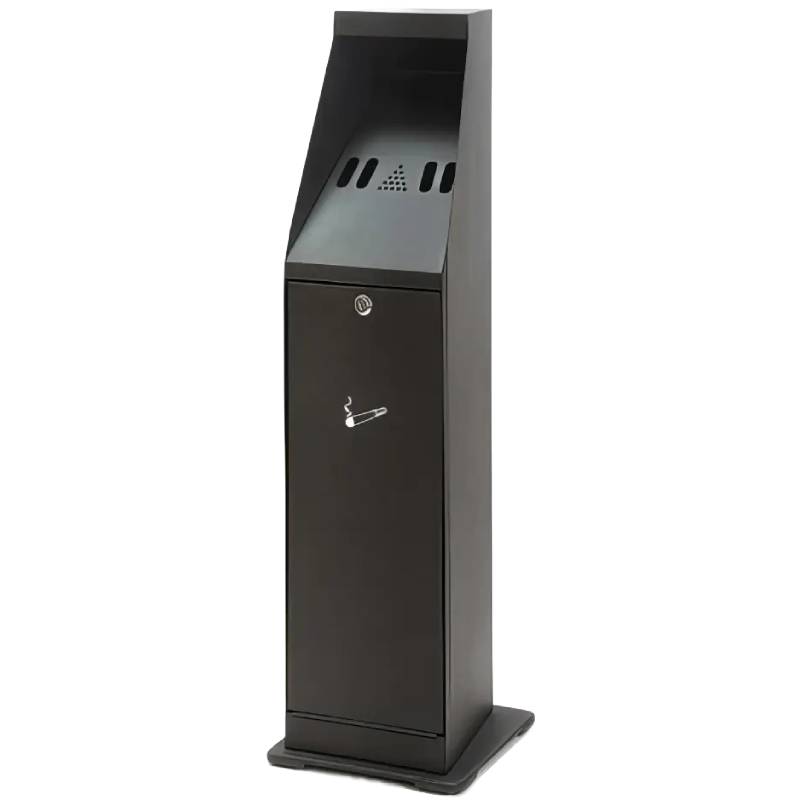 Cendrier extérieur sur pied 4,4 L – acier noir