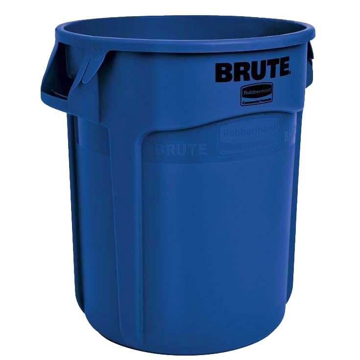 Collecteur rond BRUTE Rubbermaid 120L - Bleu