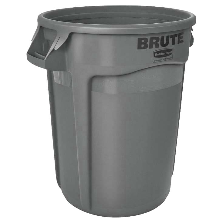 Collecteur rond BRUTE Rubbermaid 166L - Gris