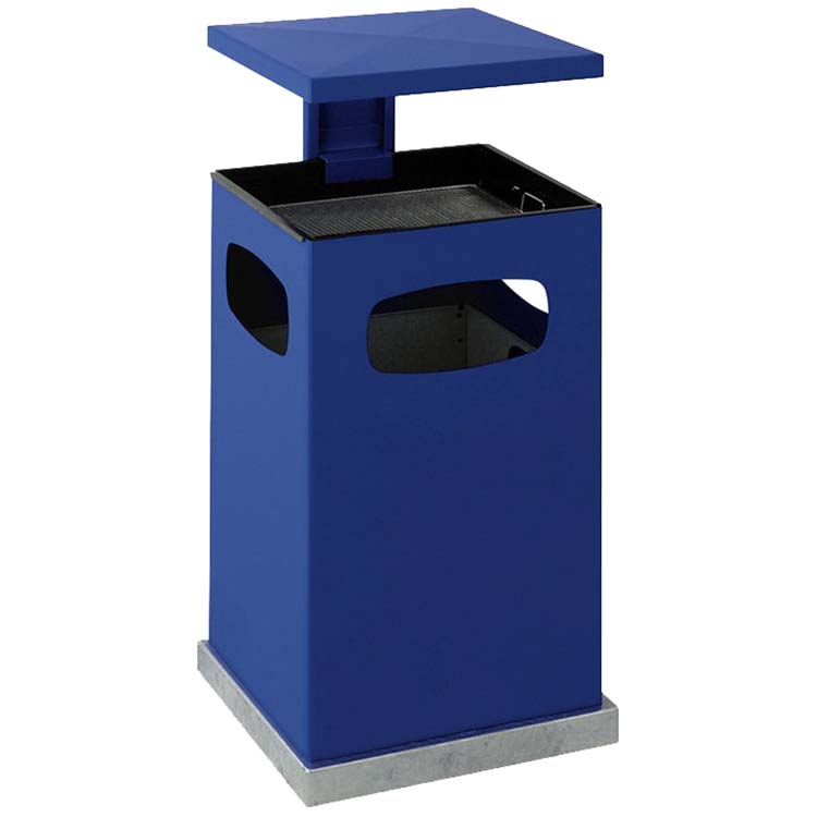 Cendrier corbeille 80 litres - Gris foncé