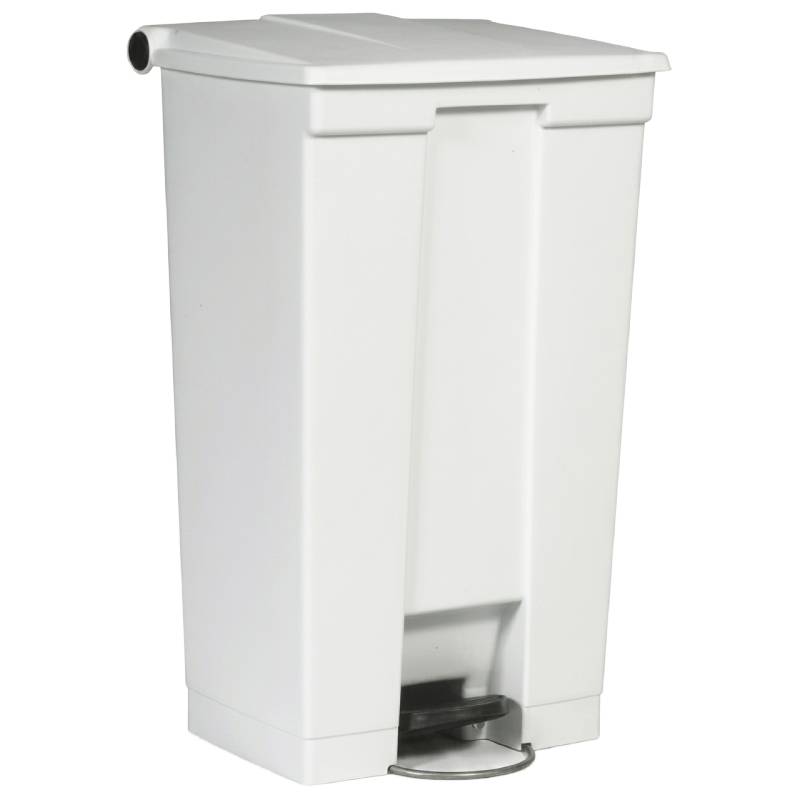 Collecteur à pédale Step-On - 87L - Blanc