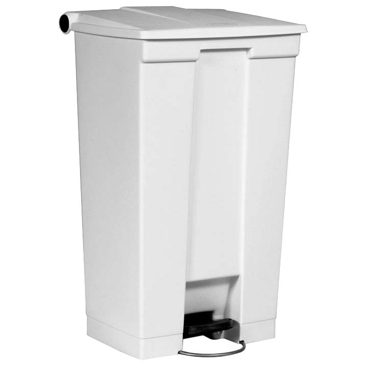 Collecteur à pédale Step-On - 87L - Blanc