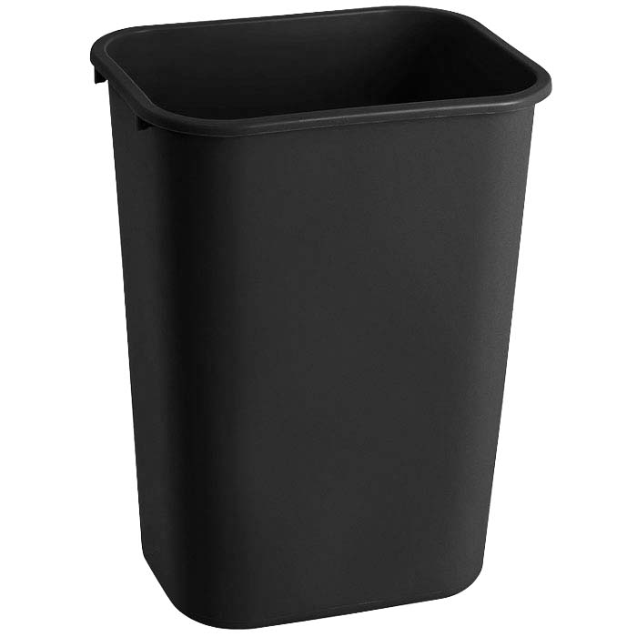 Corbeille recyclage Rubbermaid 39L - Noir