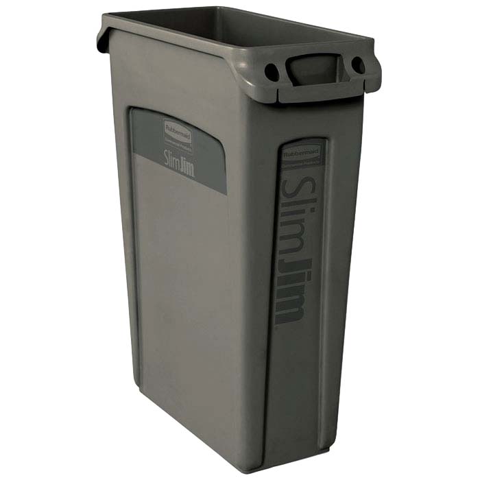 Collecteur Slim Jim Rubbermaid Gris