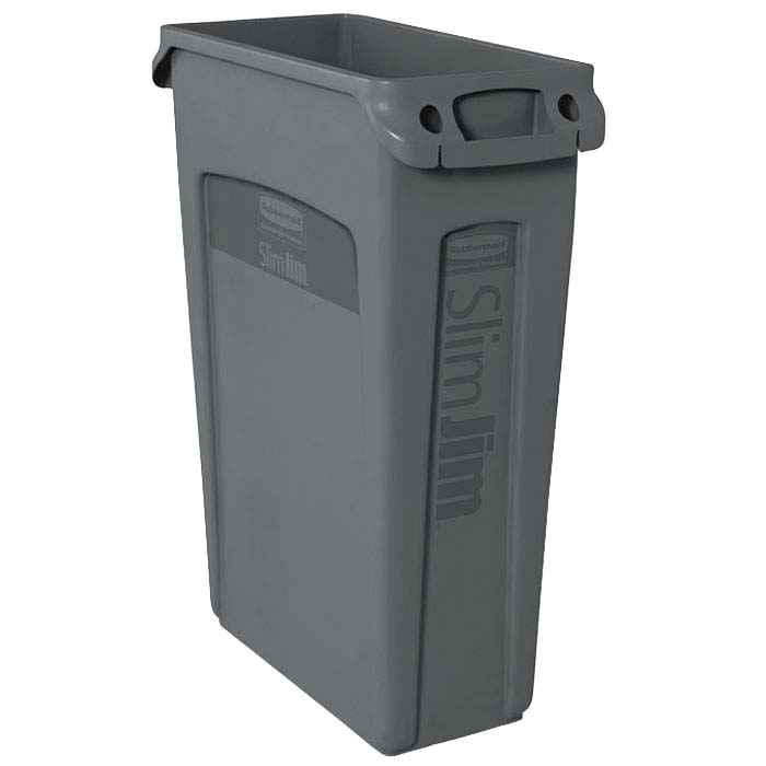 Collecteur Slim Jim Rubbermaid Gris