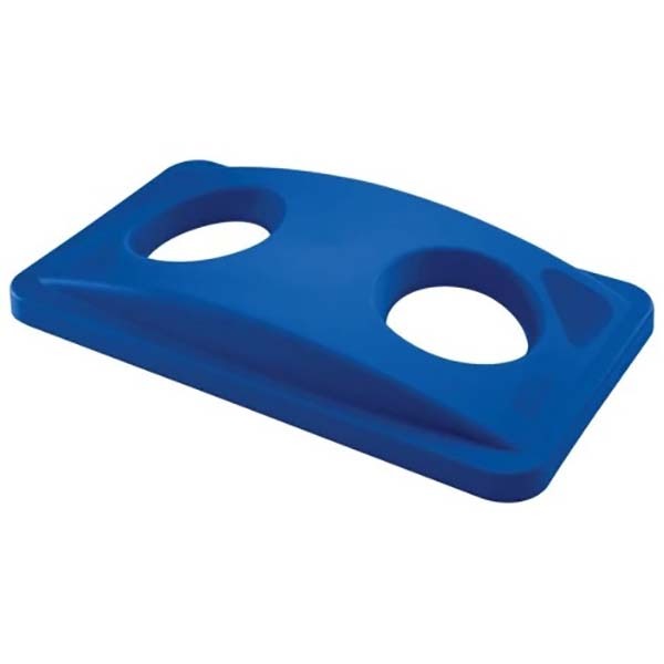 Couvercle pour Slim Jim 2 passages ronds - Bleu