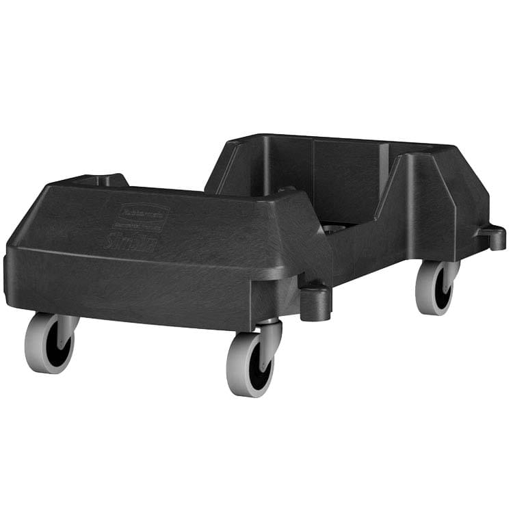 Chariot support à roulettes Slim Jim clipsable - Noir