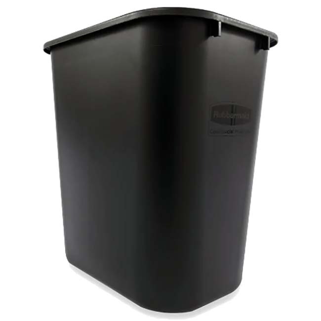 Corbeille recyclage Rubbermaid 26L bleue avec symbole recyclage – tri sélectif bureau