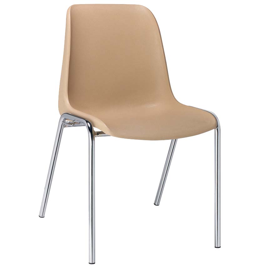 Chaise coque PAM M2 - Gris RAL 7044