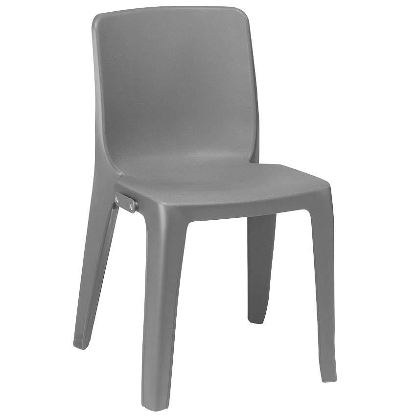 Chaise résine Steve M2 - Gris anthracite