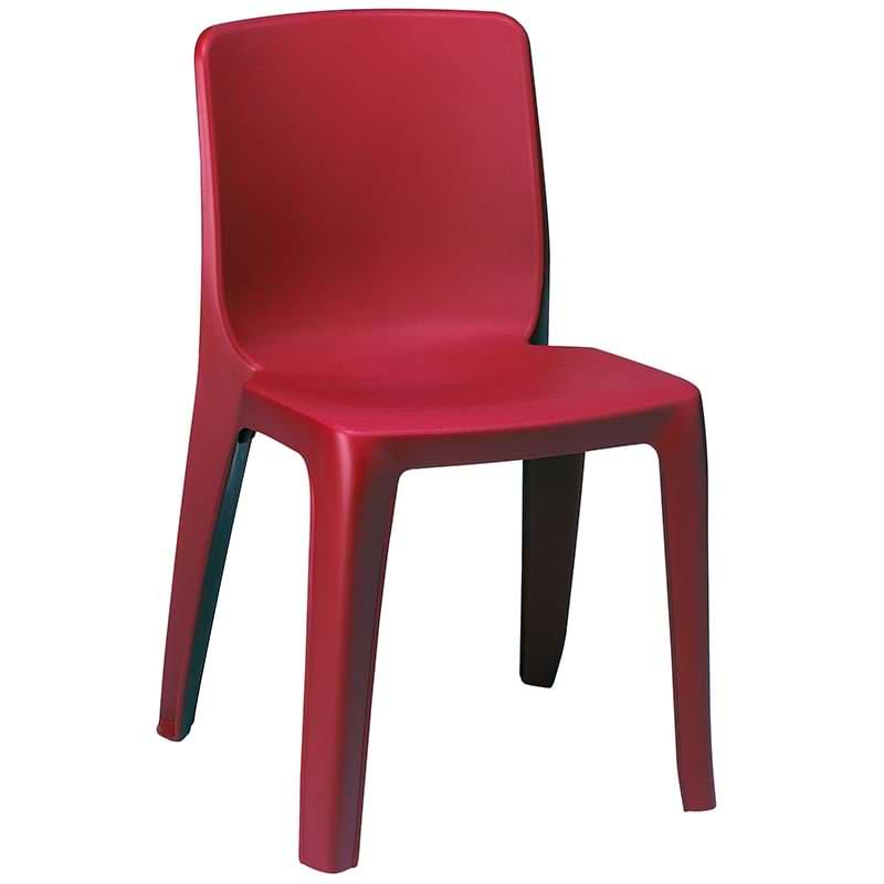 Chaise résine Denver M2 non assemblable - Bordeaux
