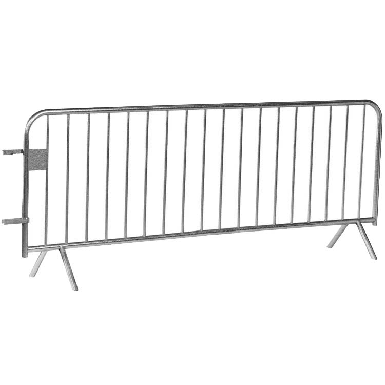Barrière de police éco 2,5 m - 18 barreaux