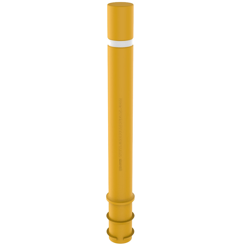 Potelet flexibilité totale D. 100 X H. 1000 mm - A sceller - Jaune