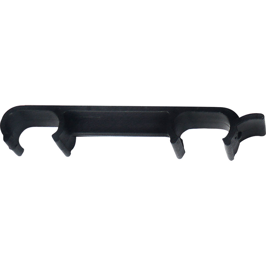 Pièce d'accrochage plastique - Ecartement 85 mm