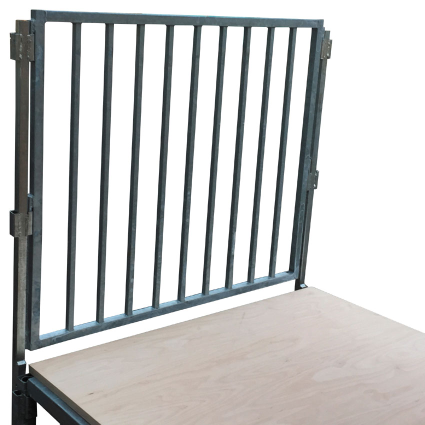 Garde-corps barreaudé pour podium - L. 122 cm