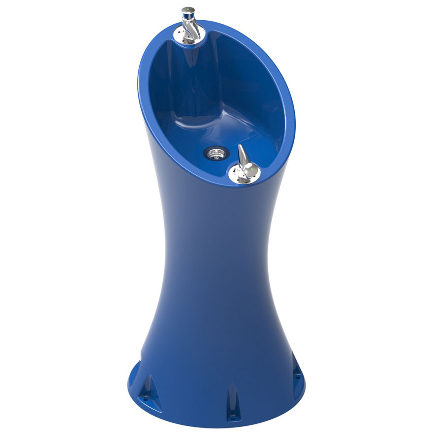Fontaine à eau extérieure Rivus - Bleu RAL 5005