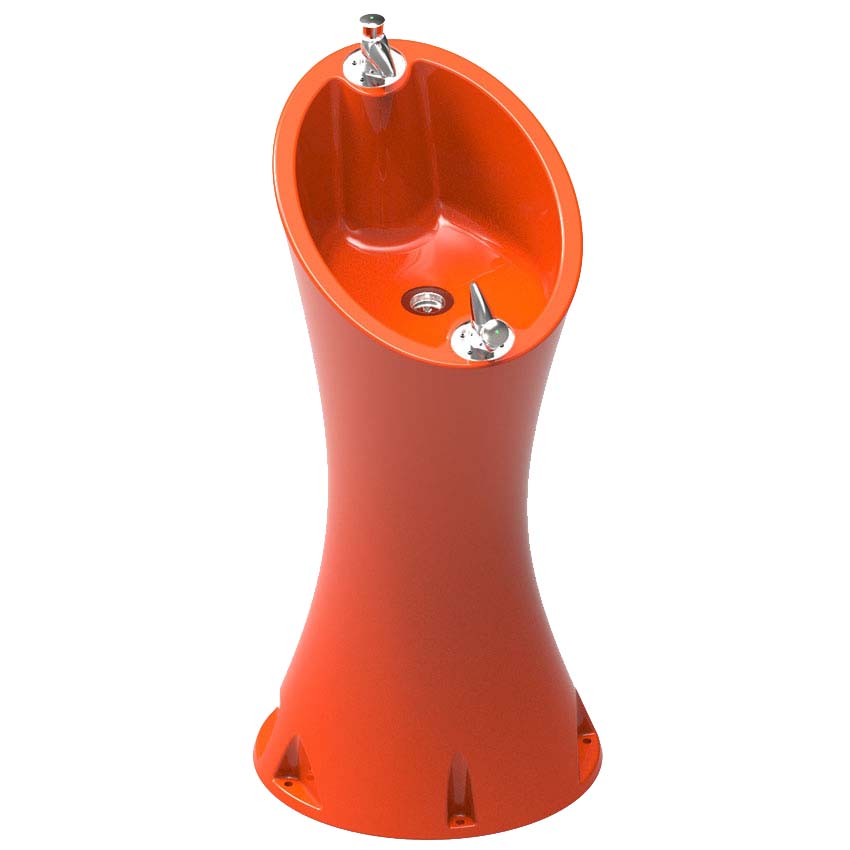 Fontaine à eau extérieure Rivus - Orange RAL 2004