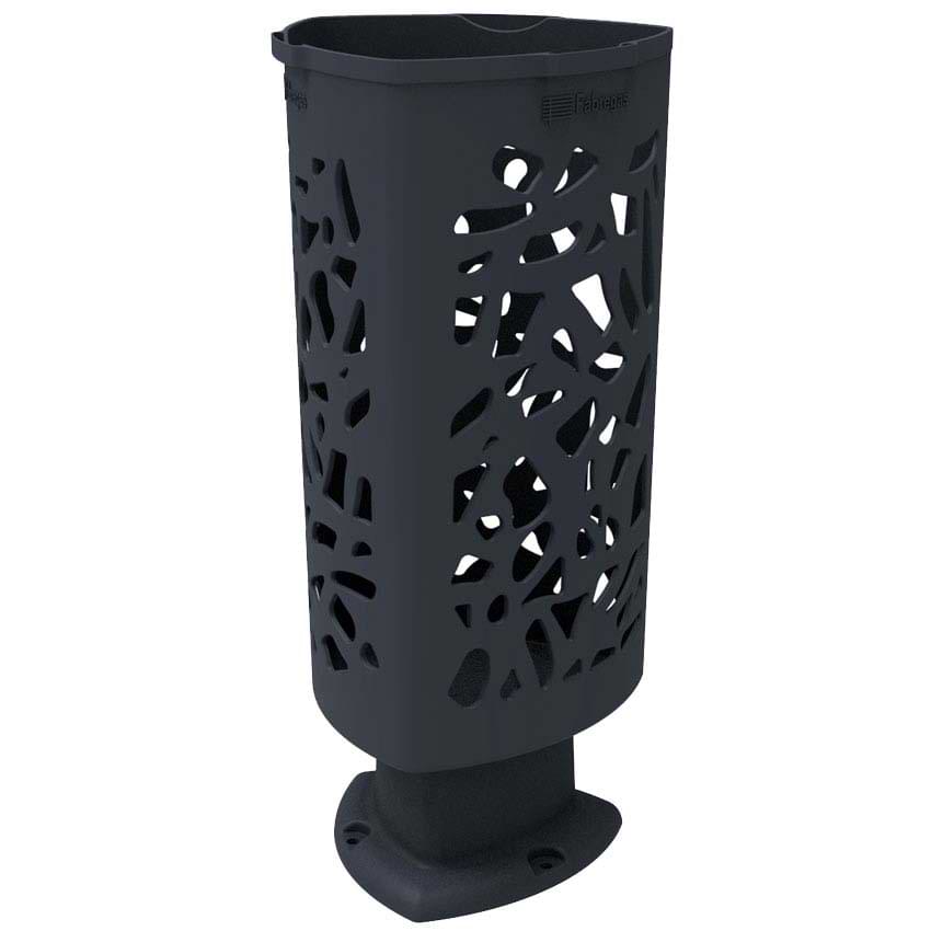 Corbeille Raffia PEHD 57L - Marron RAL 8017