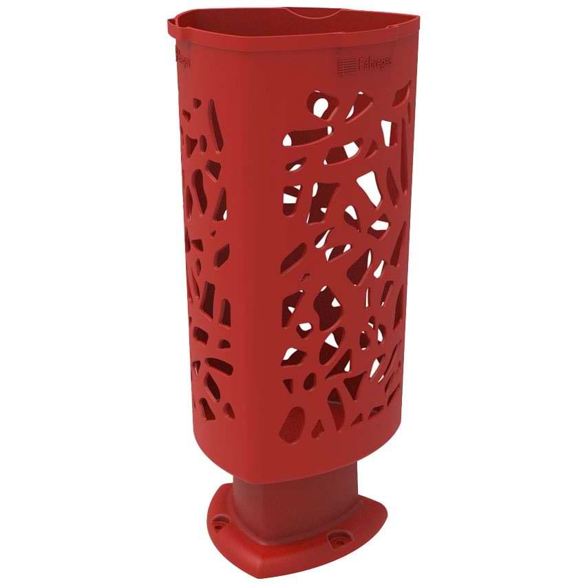 Corbeille Raffia PEHD 57L - Rouge RAL 3020