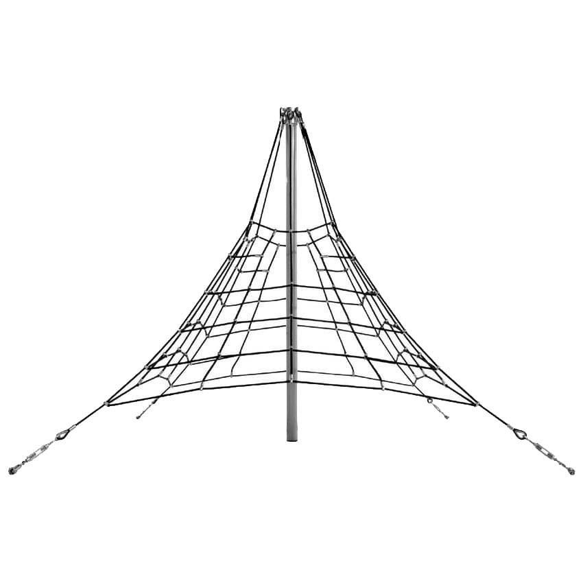 Jeu pyramide en filet de corde armée - H. 2,7 m