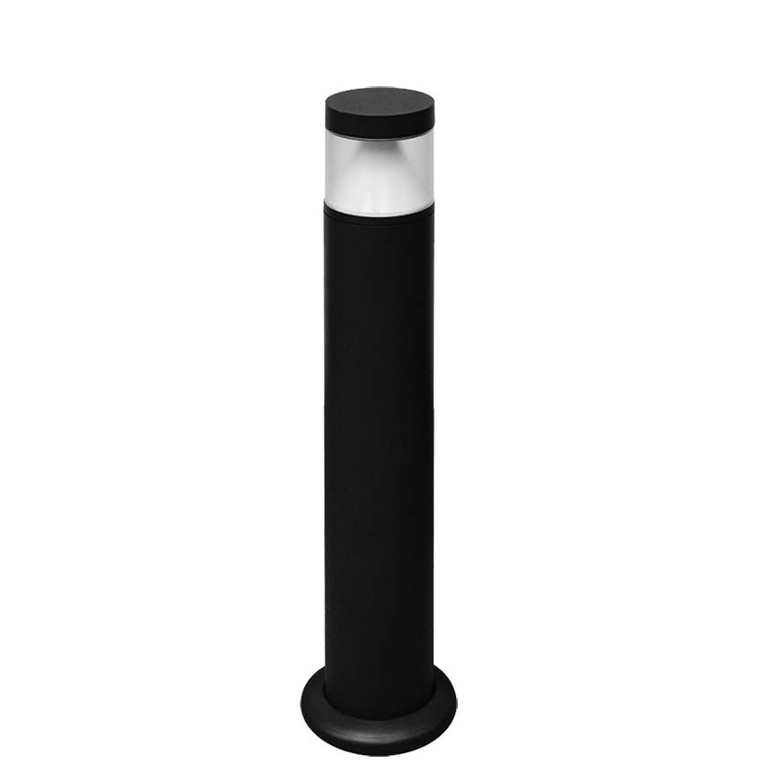 Borne d'éclairage LED 12W D. 118 X 800 mm - Noir