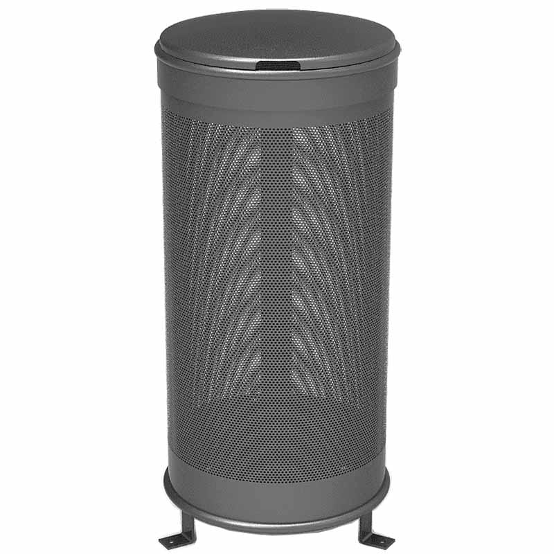 Corbeille de ville acier perforé Langon 110 litres