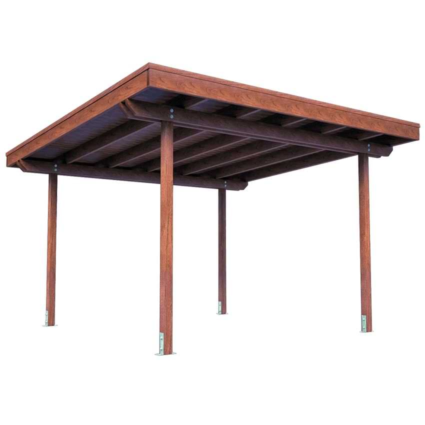 Pergola urbaine Ombrage - H. 2590 X 4000 X 4000 mm