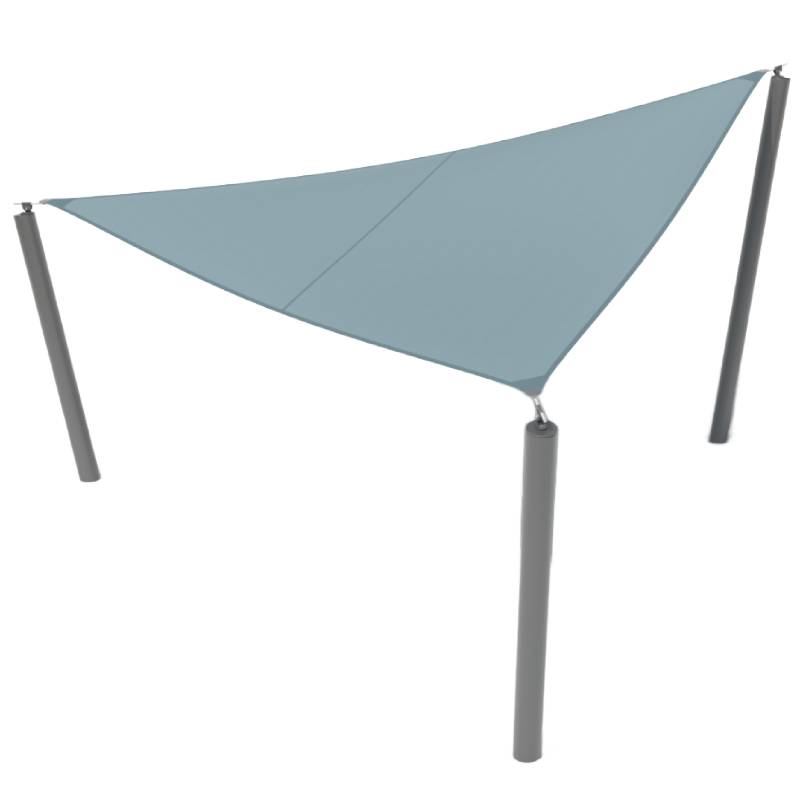 Voile d'ombrage triangulaire - 7 X 7 X 7 m
