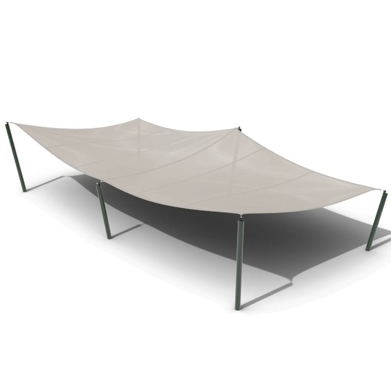 Voile d'ombrage rectangulaire - 8 X 16 m
