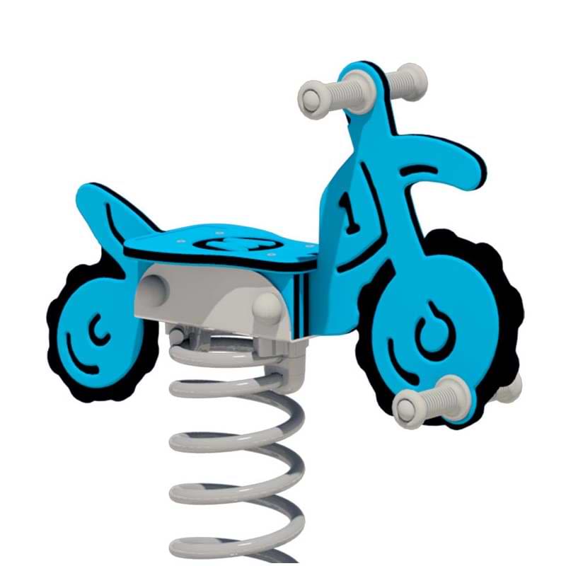 Jeu sur ressort Moto - Rouge