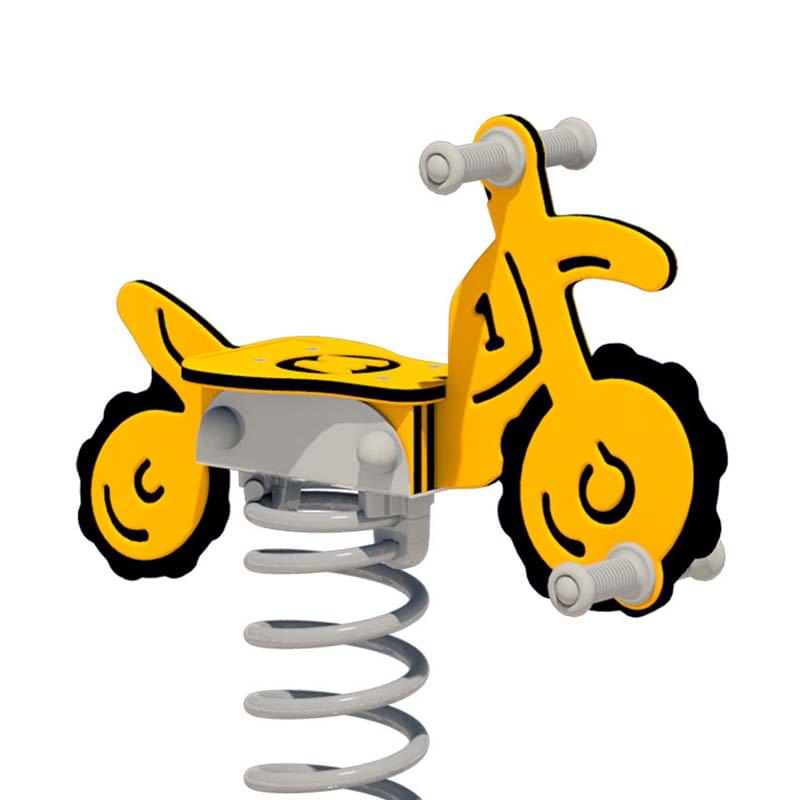 Jeu sur ressort Moto - Rouge