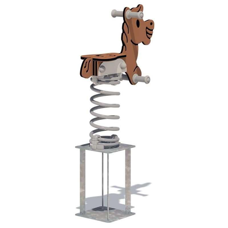 Jeu extérieur à ressort - Figurine Poney - A sceller