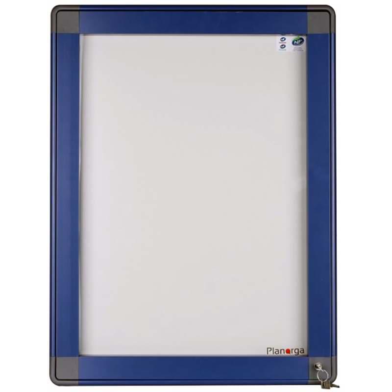 Vitrine murale coins arrondis - Bleu RAL 5000