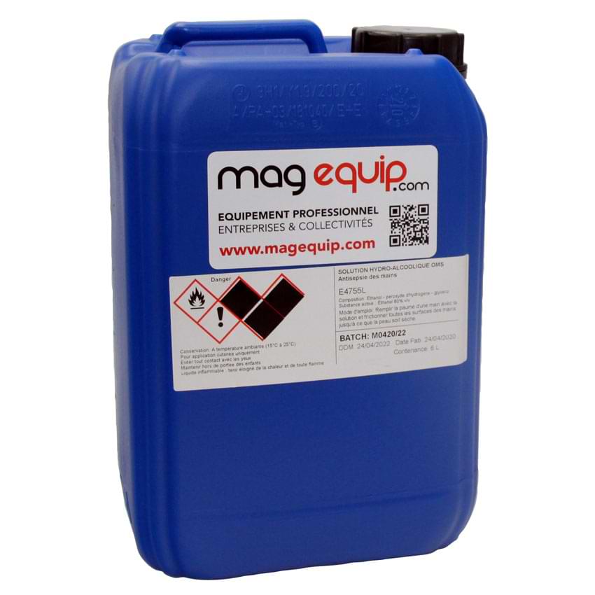 Solution hydroalcoolique O.M.S - Bidon 6 litres