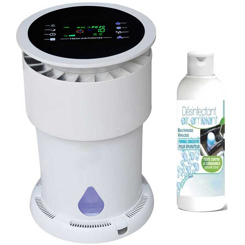 Purificateur d'air + 1 désinfectant - jusqu'à 250 m²